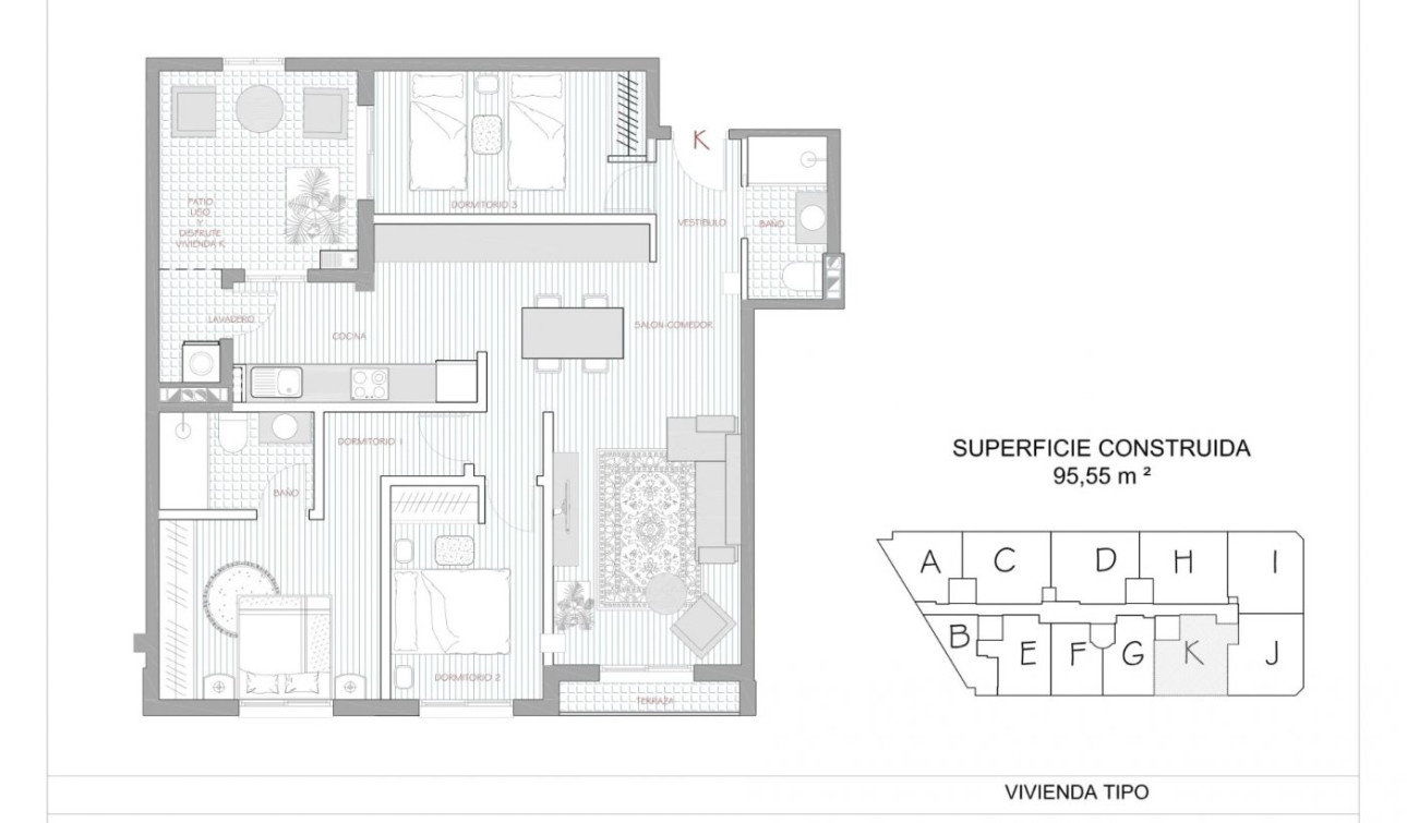 New Build - Apartment / Flat - Alcantarilla - pueblo