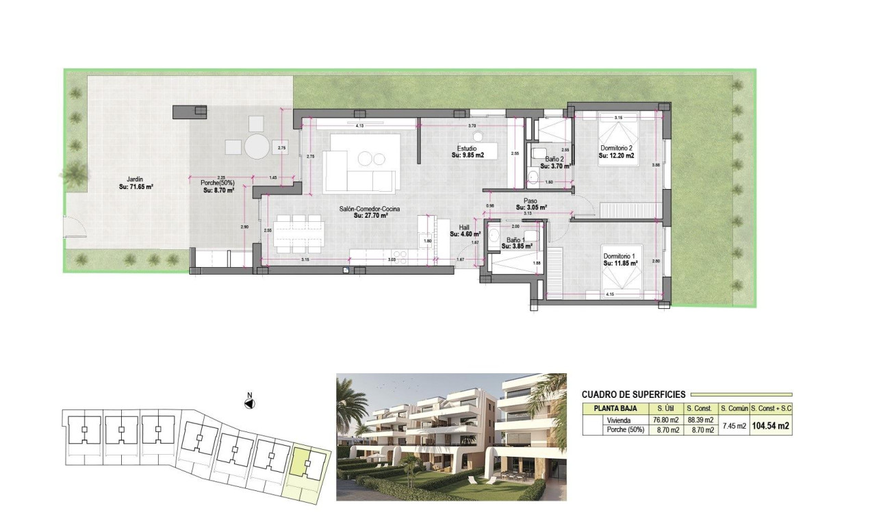 New Build - Apartment / Flat - Alhama De Murcia - Condado De Alhama