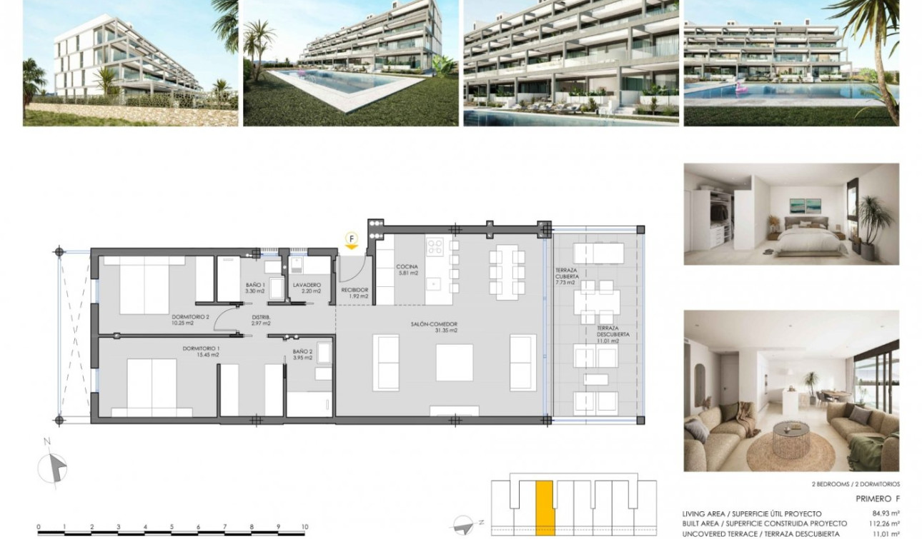 New Build - Apartment / Flat - Cartagena - Mar De Cristal