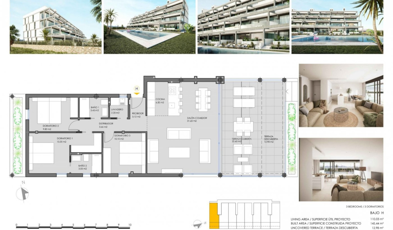 New Build - Apartment / Flat - Cartagena - Mar De Cristal