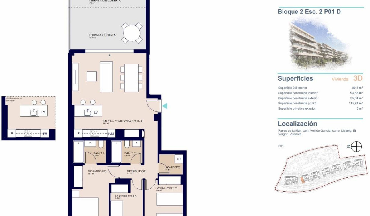 New Build - Apartment / Flat - Denia - Playa de La Almadraba