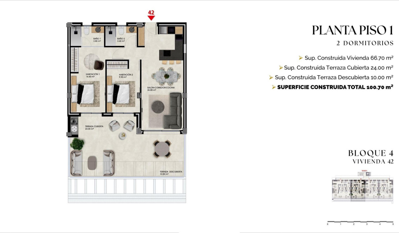 New Build - Apartment / Flat - Finestrat - Balcón De Finestrat