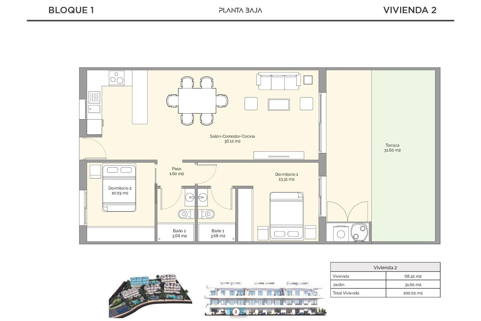 New Build - Apartment / Flat - Finestrat - Golf Piug Campana