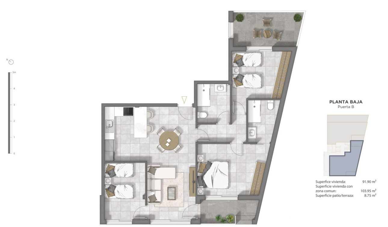 New Build - Apartment / Flat - Guardamar del Segura - Pueblo