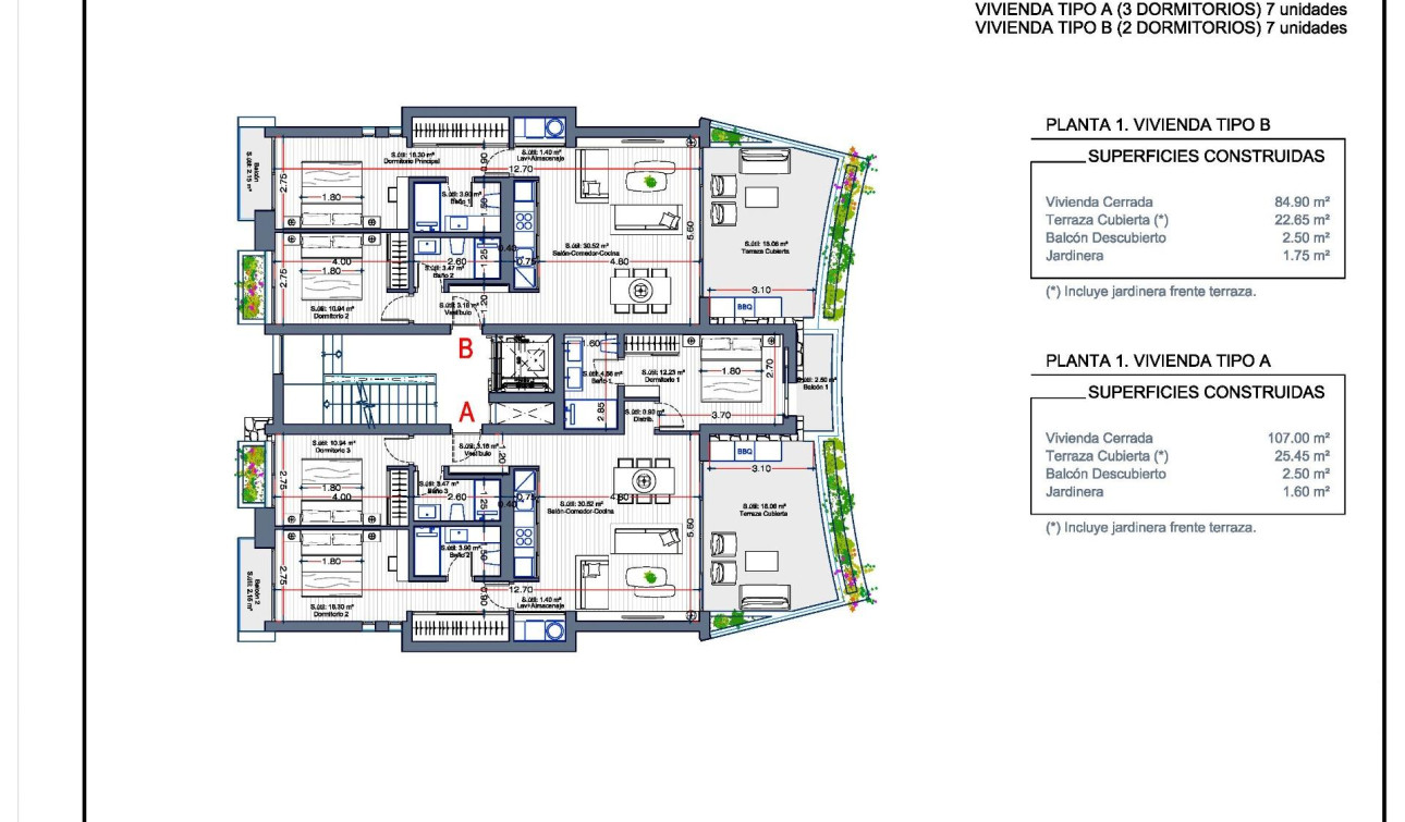 New Build - Apartment / Flat - La Manga Club - Las Orquídeas