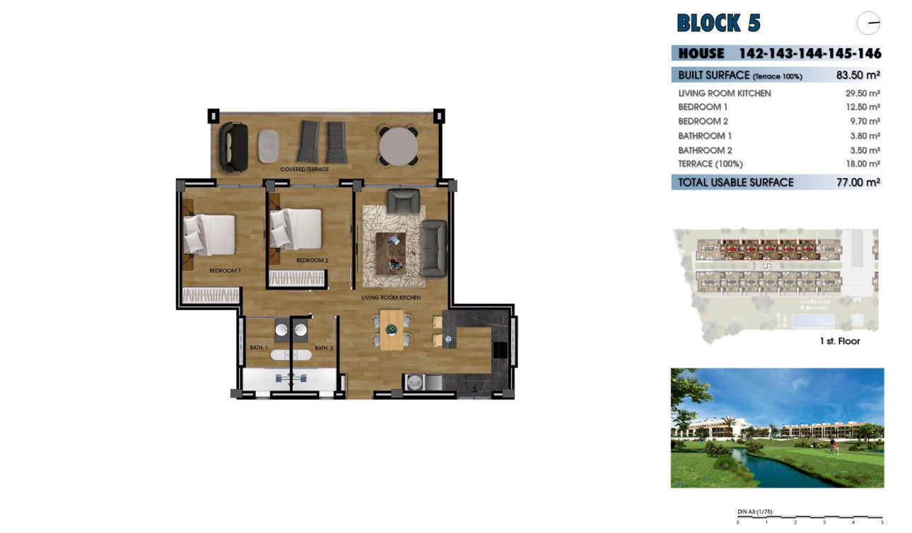 New Build - Apartment / Flat - Los Alcazares - La Serena Golf