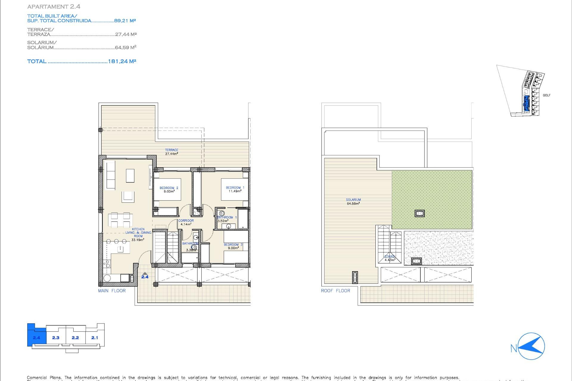 New Build - Apartment / Flat - Los Alcazares - Serena Golf