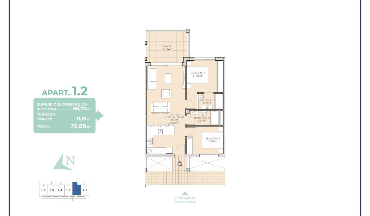 New Build - Apartment / Flat - Los Alcazares - Serena Golf