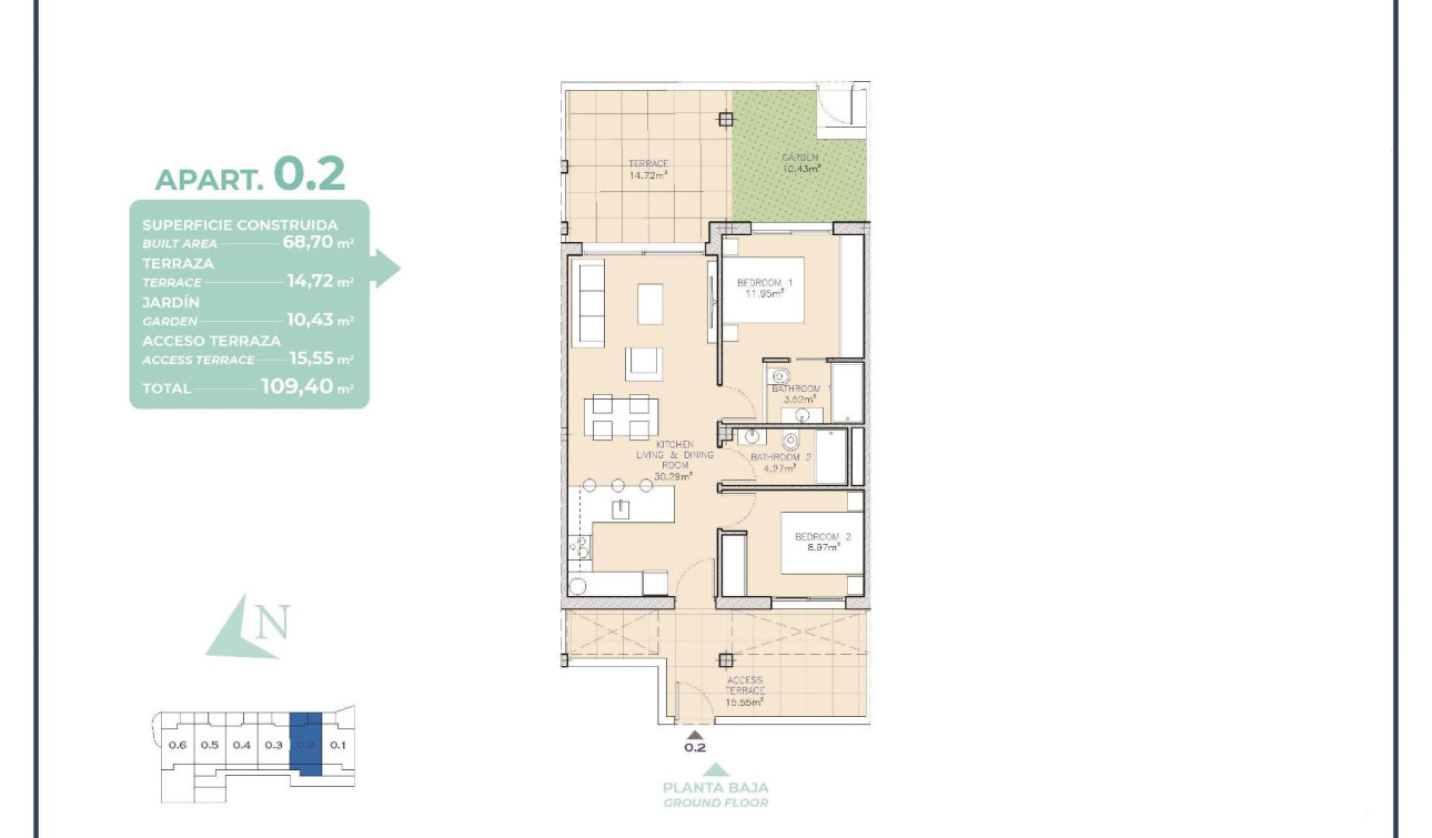 New Build - Apartment / Flat - Los Alcazares - Serena Golf