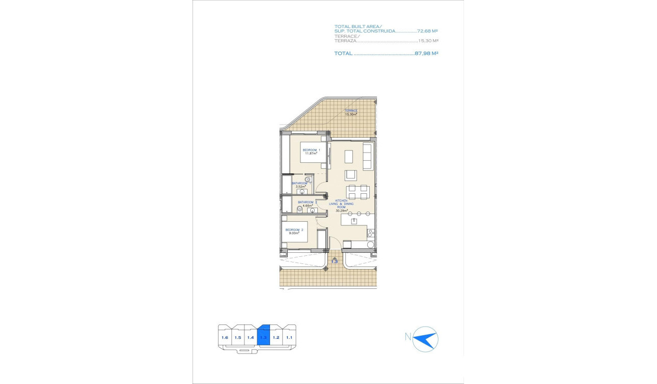 New Build - Apartment / Flat - Los Alcazares - Serena Golf