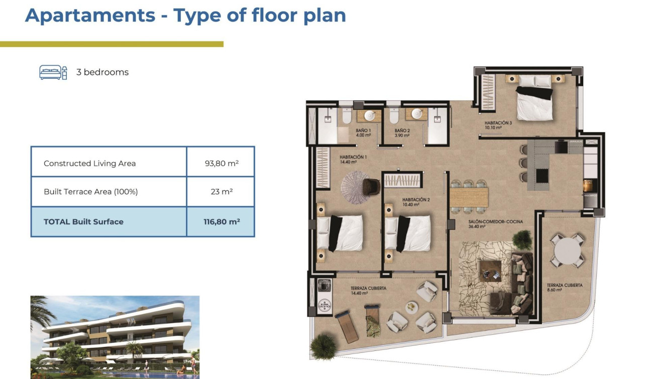 New Build - Apartment / Flat - Orihuela Costa - Punta Prima