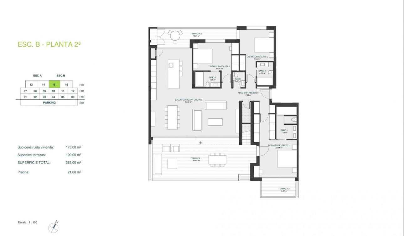 New Build - Apartment / Flat - Orihuela - Las Colinas Golf