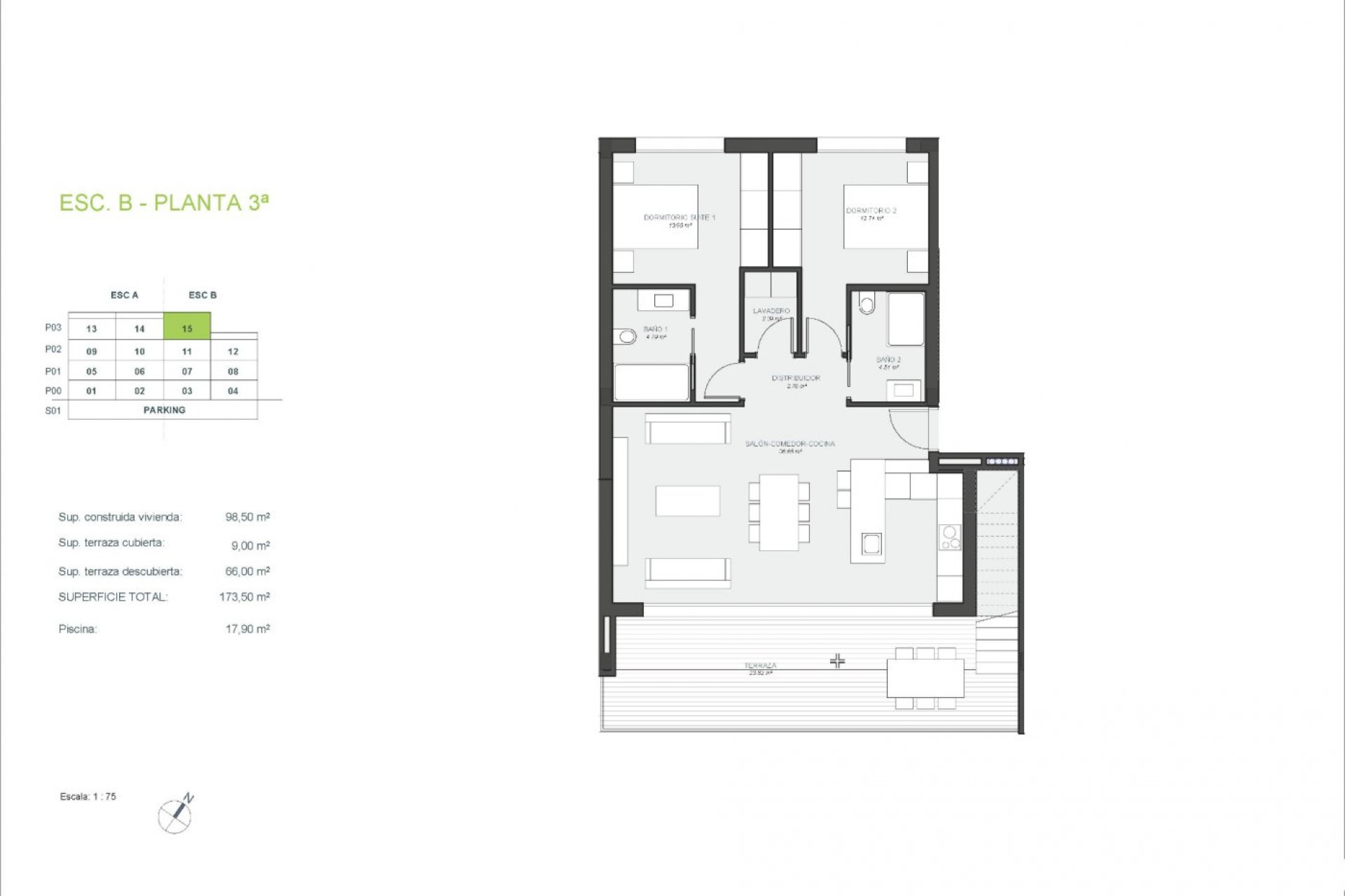 New Build - Apartment / Flat - Orihuela - Las Colinas Golf