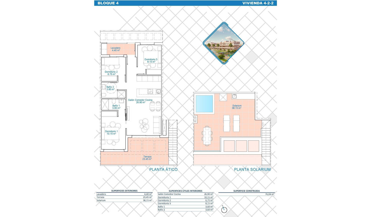 New Build - Apartment / Flat - Pilar de la Horadada - Lo Monte
