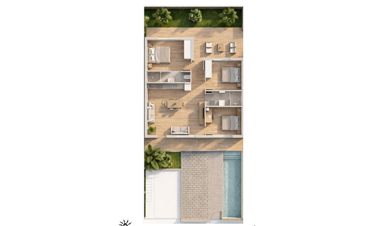 New Build - Apartment / Flat - Pilar de la Horadada - parques de Andromeda