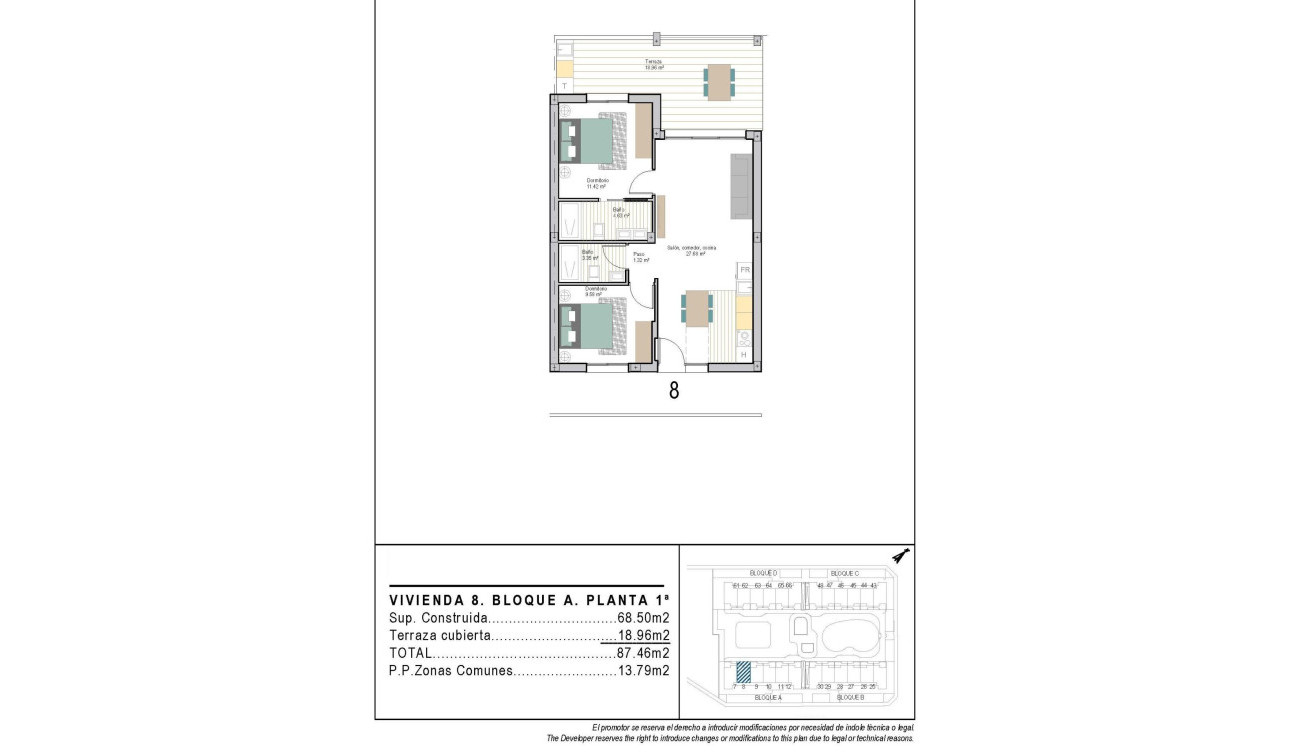 New Build - Apartment / Flat - Torre Pacheco - San Cayetano