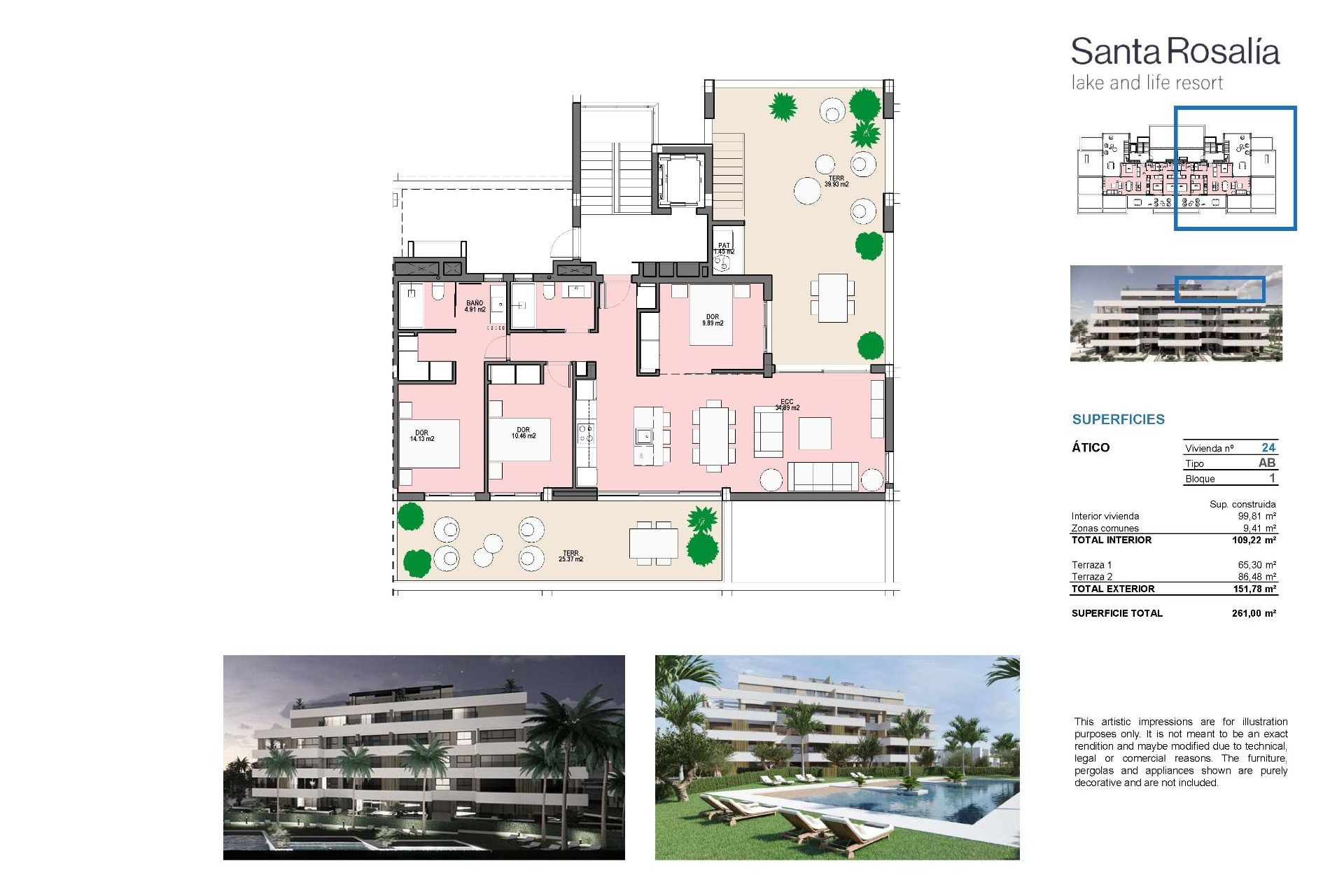 New Build - Apartment / Flat - Torre Pacheco - Santa Rosalia Lake And Life Resort