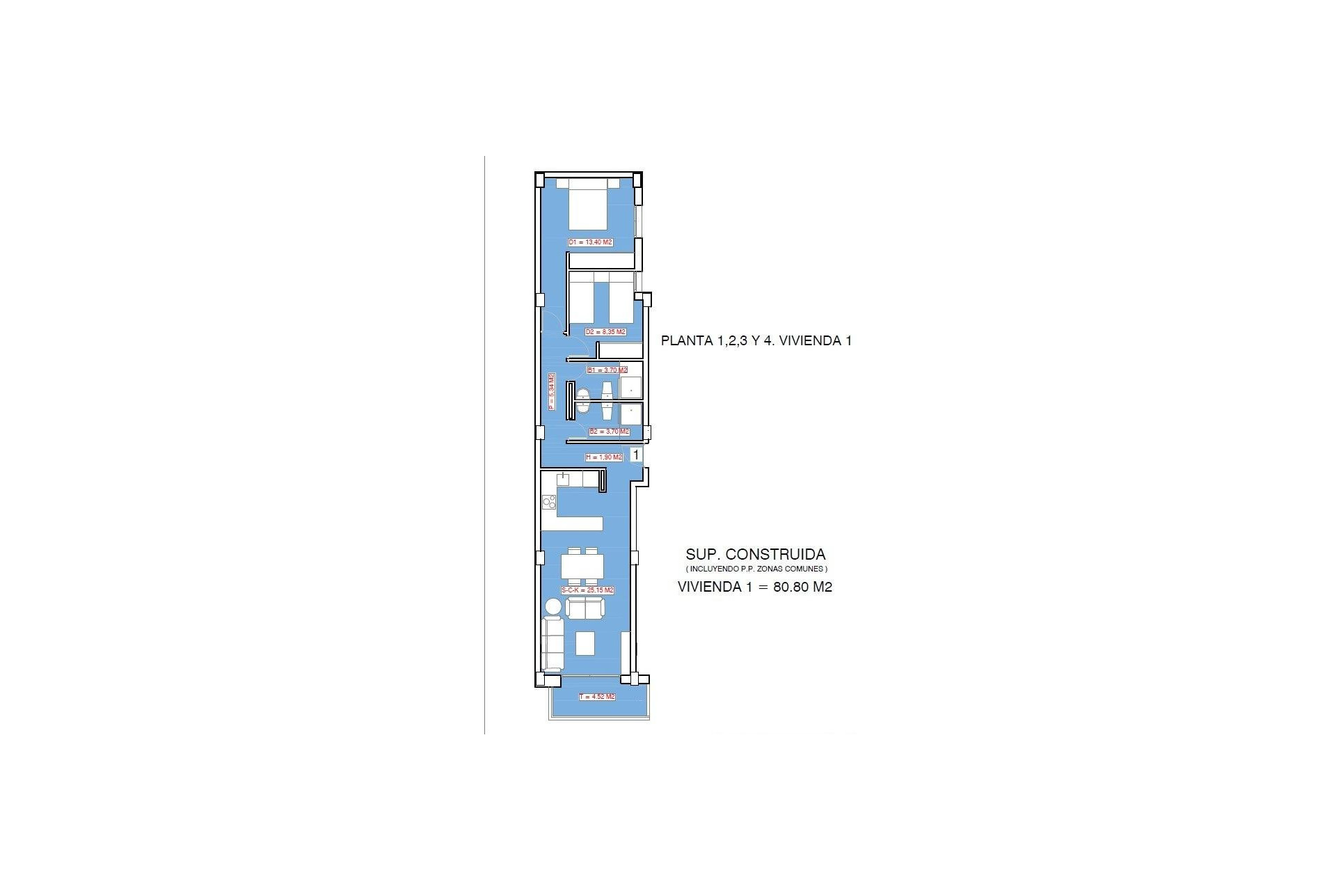 New Build - Apartment / Flat - Torrevieja - Playa El Acequión