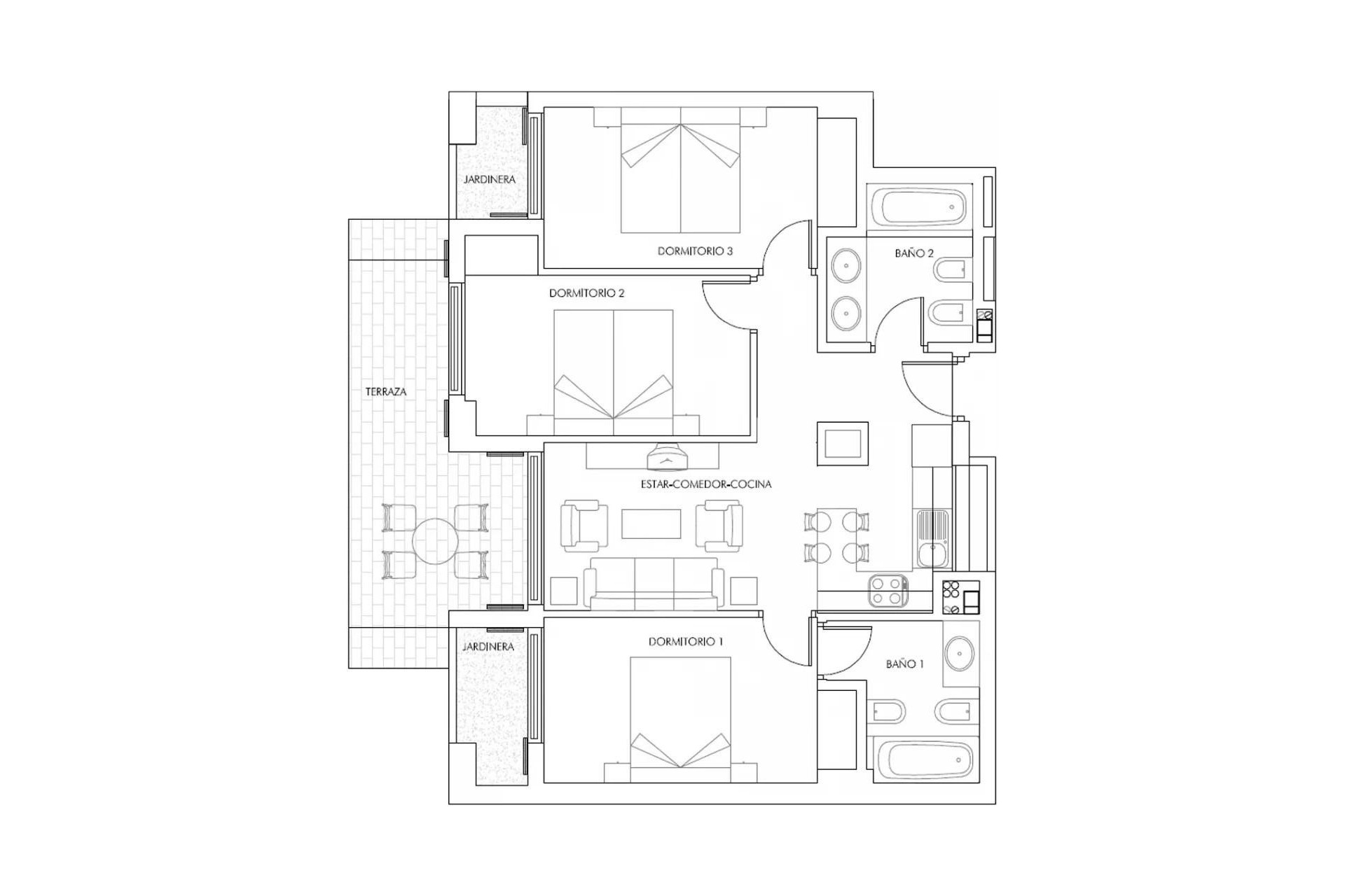 New Build - Apartment / Flat - Vera - Puerto del Rey