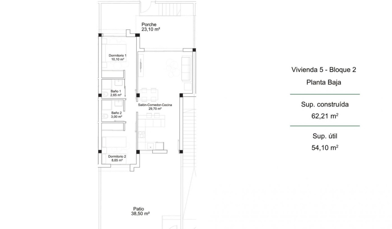 New Build - Bungalow - Orihuela Costa - PAU 26