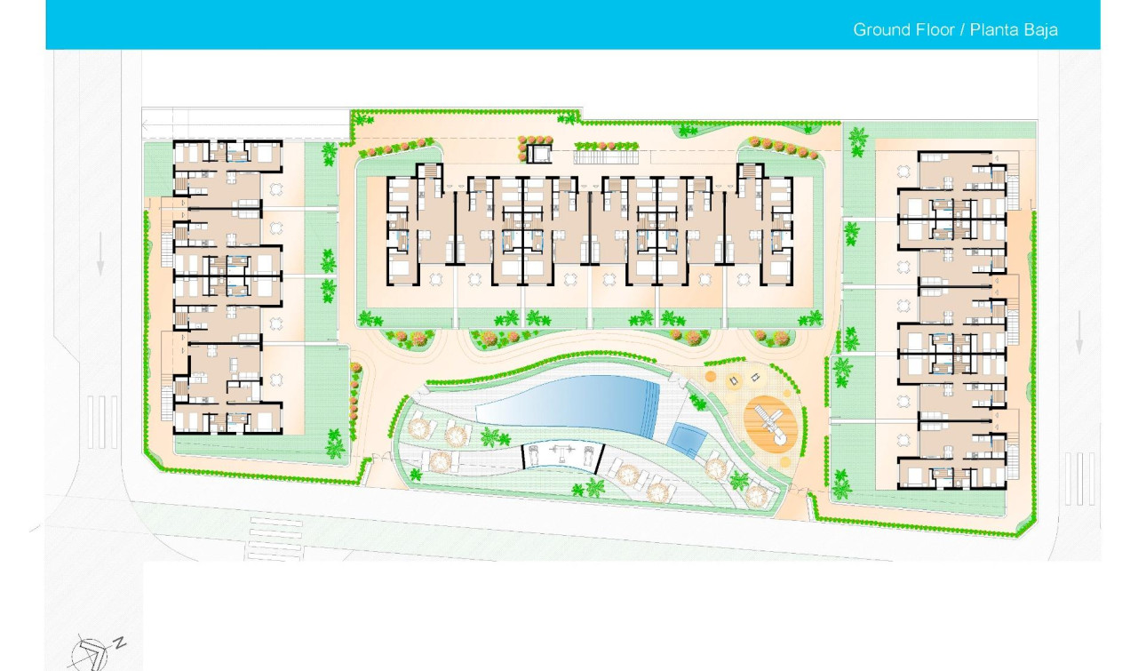 New Build - Bungalow - Pilar de la Horadada - Polideportivo