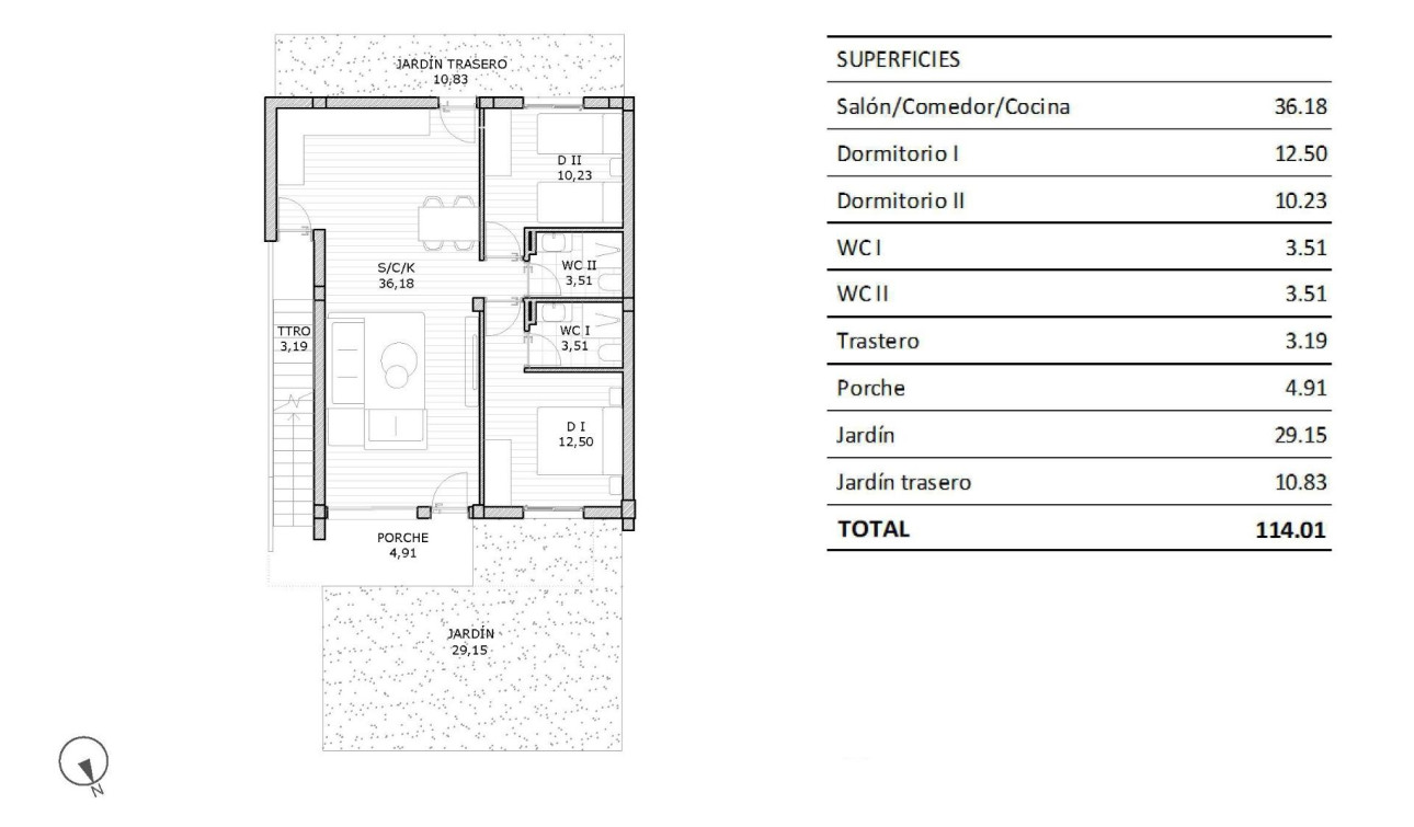 New Build - Bungalow - San Miguel de Salinas - Pueblo