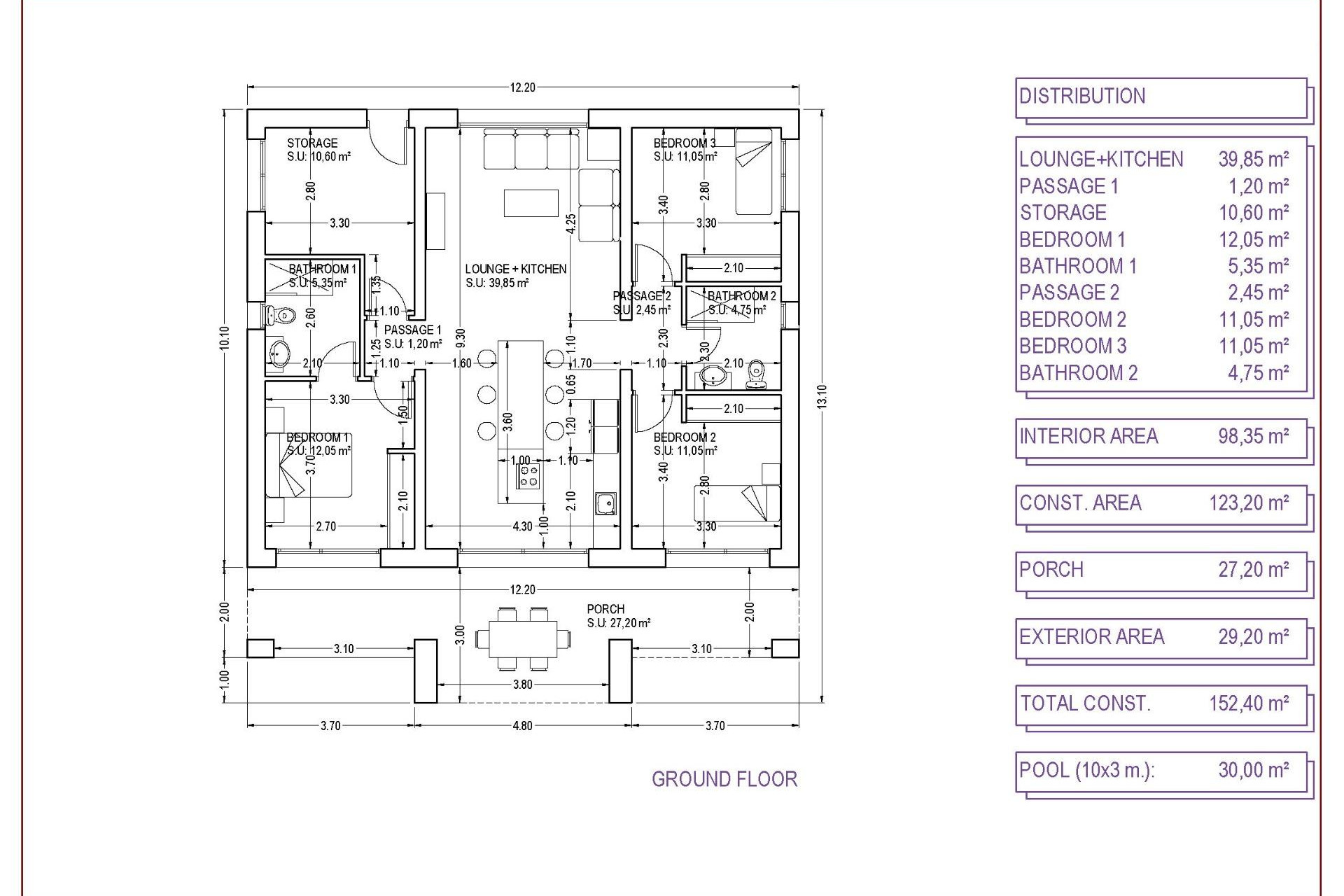 New Build - Detached Villa - Pinoso - Campo