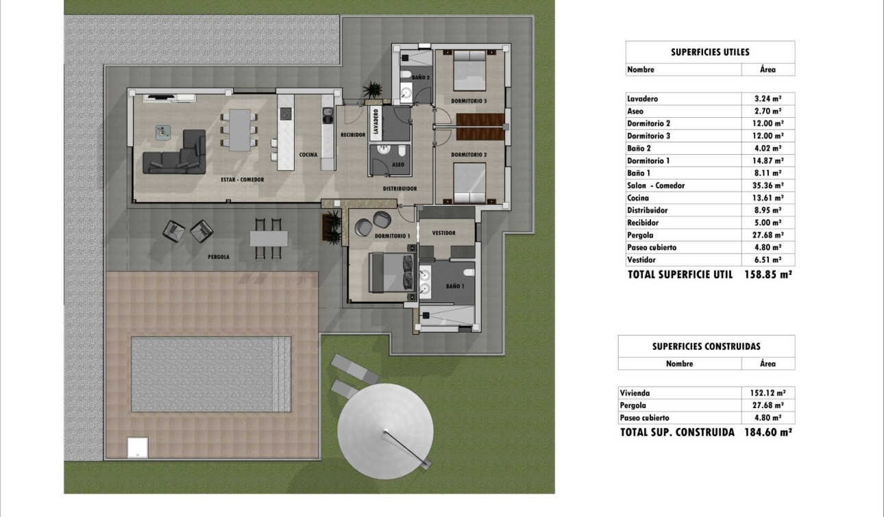 New Build - Detached Villa - Pinoso - Lel