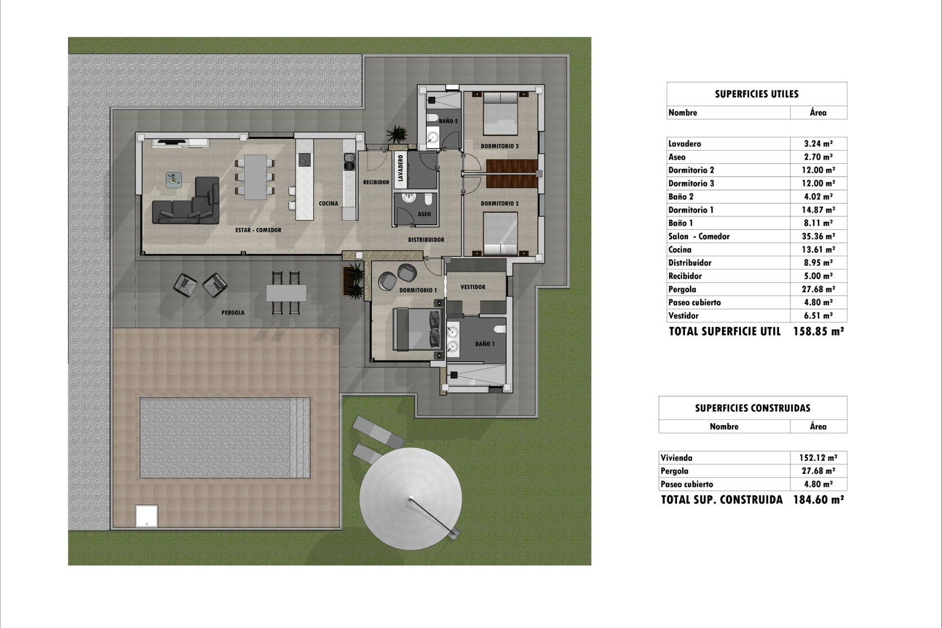 New Build - Detached Villa - Pinoso - Lel