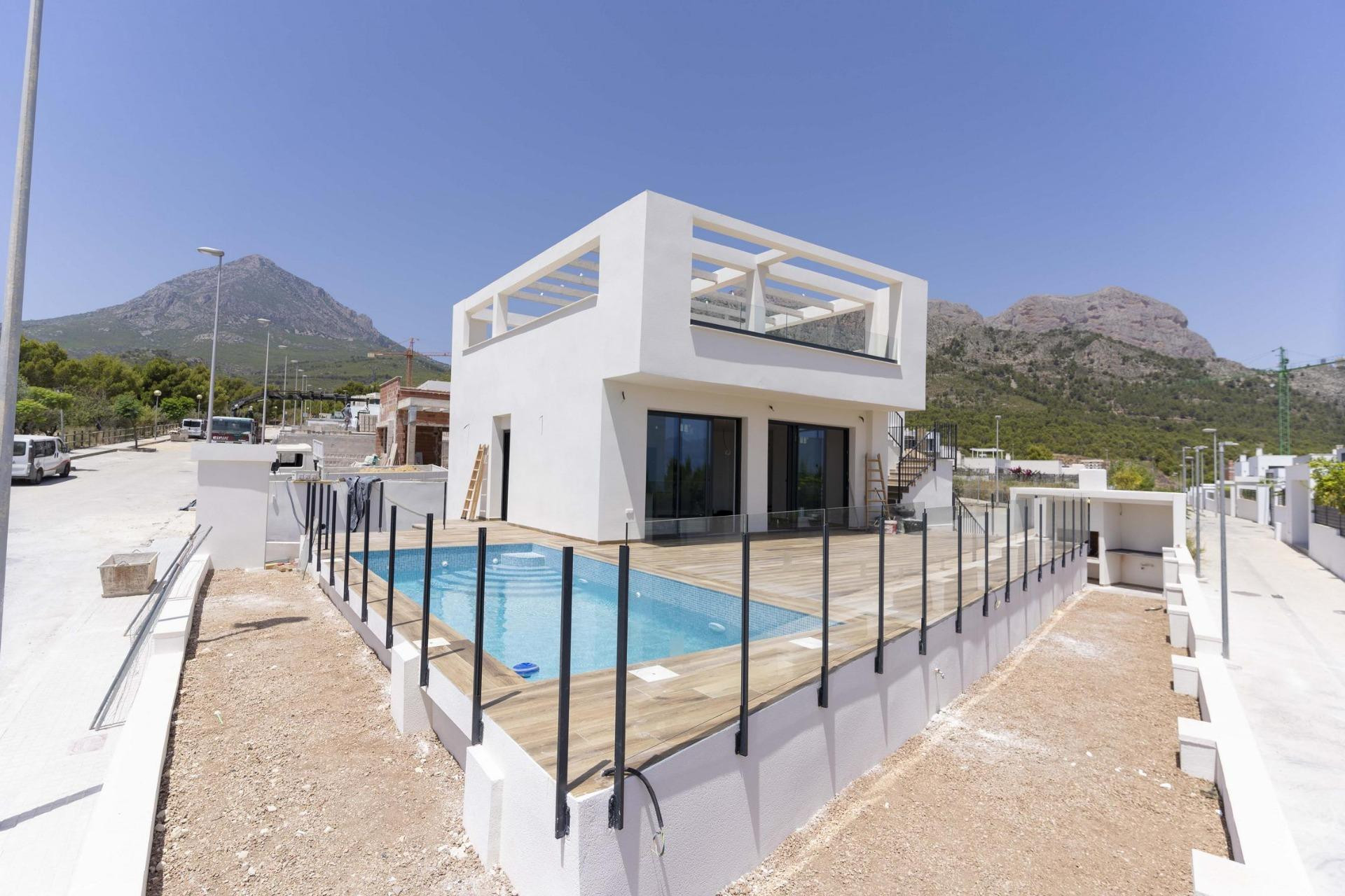 New Build - Detached Villa - Polop - Alberca