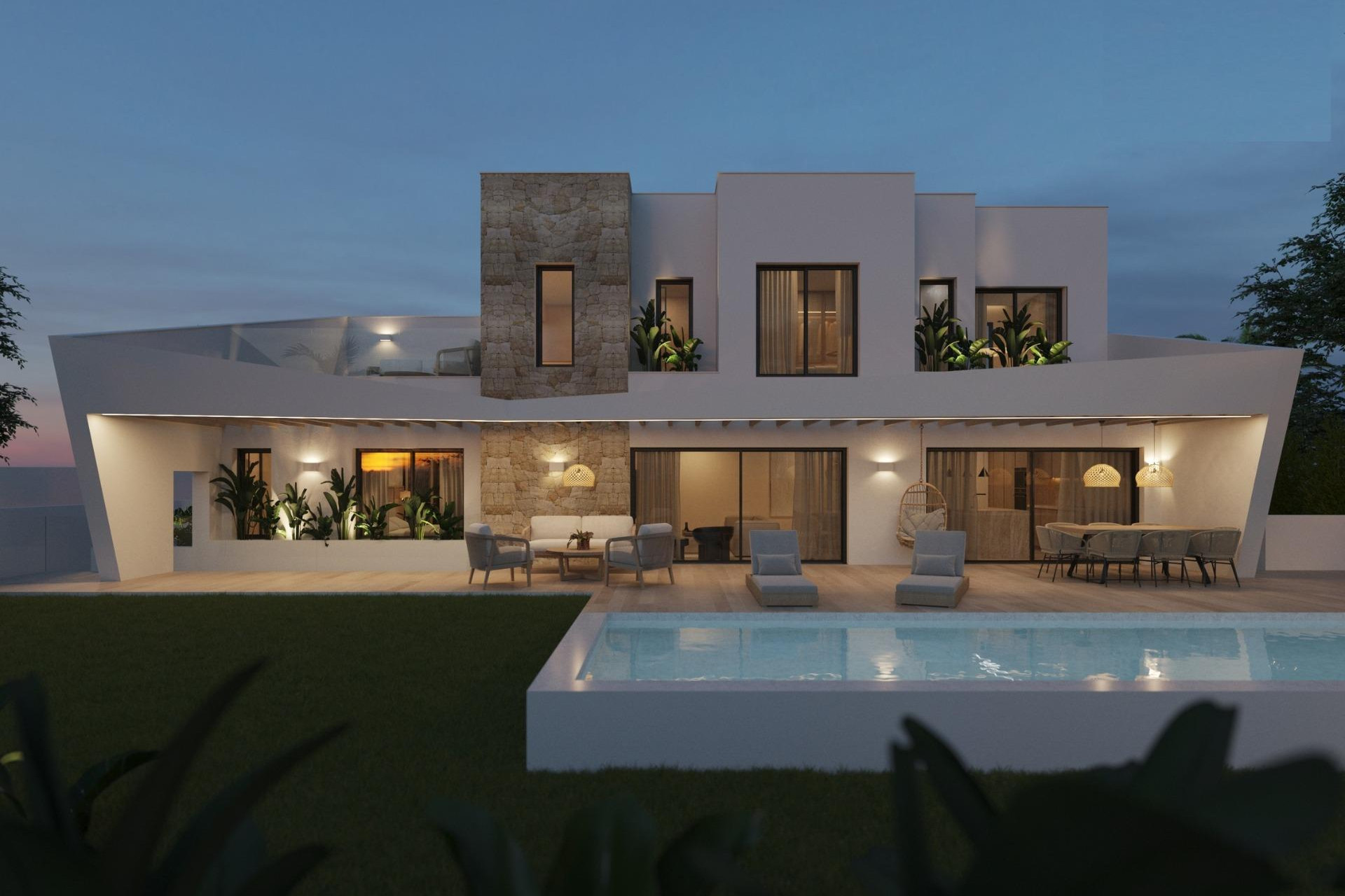 New Build - Detached Villa - Polop - Alberca