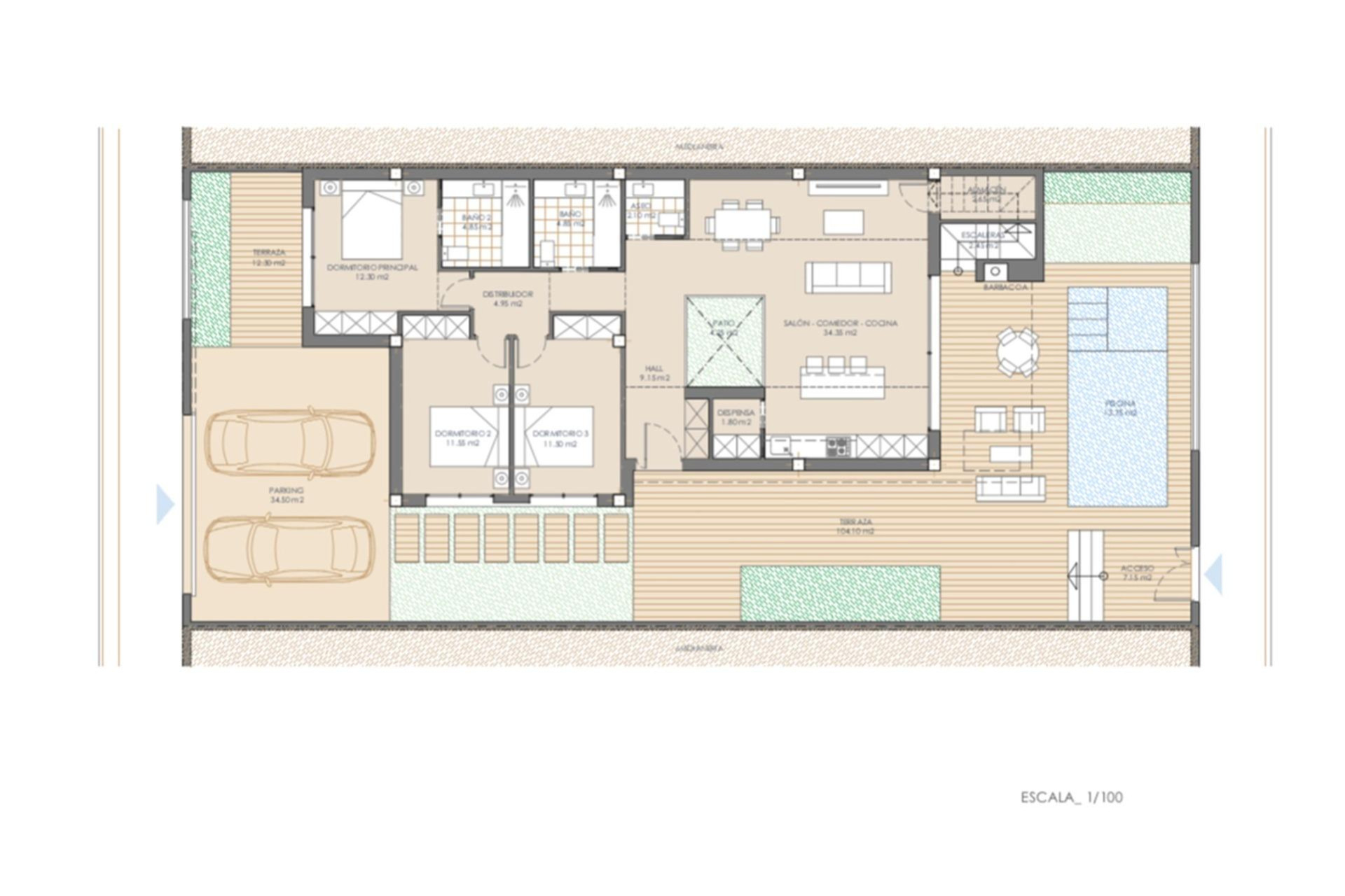 New Build - Detached Villa - San Juan de los Terreros - Las Mimosas