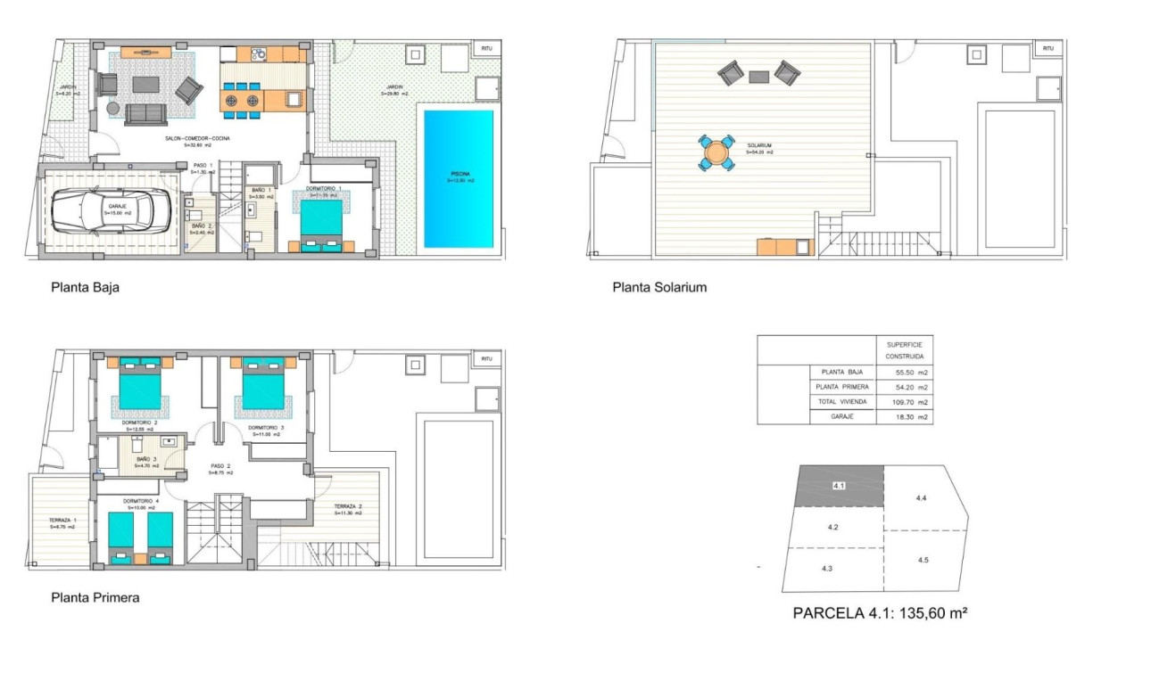 New Build - Town House - Los Belones - pueblo