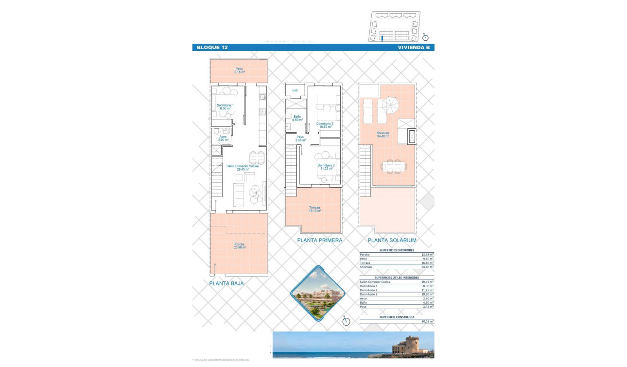 New Build - Town House - Pilar de la Horadada - Lo Monte