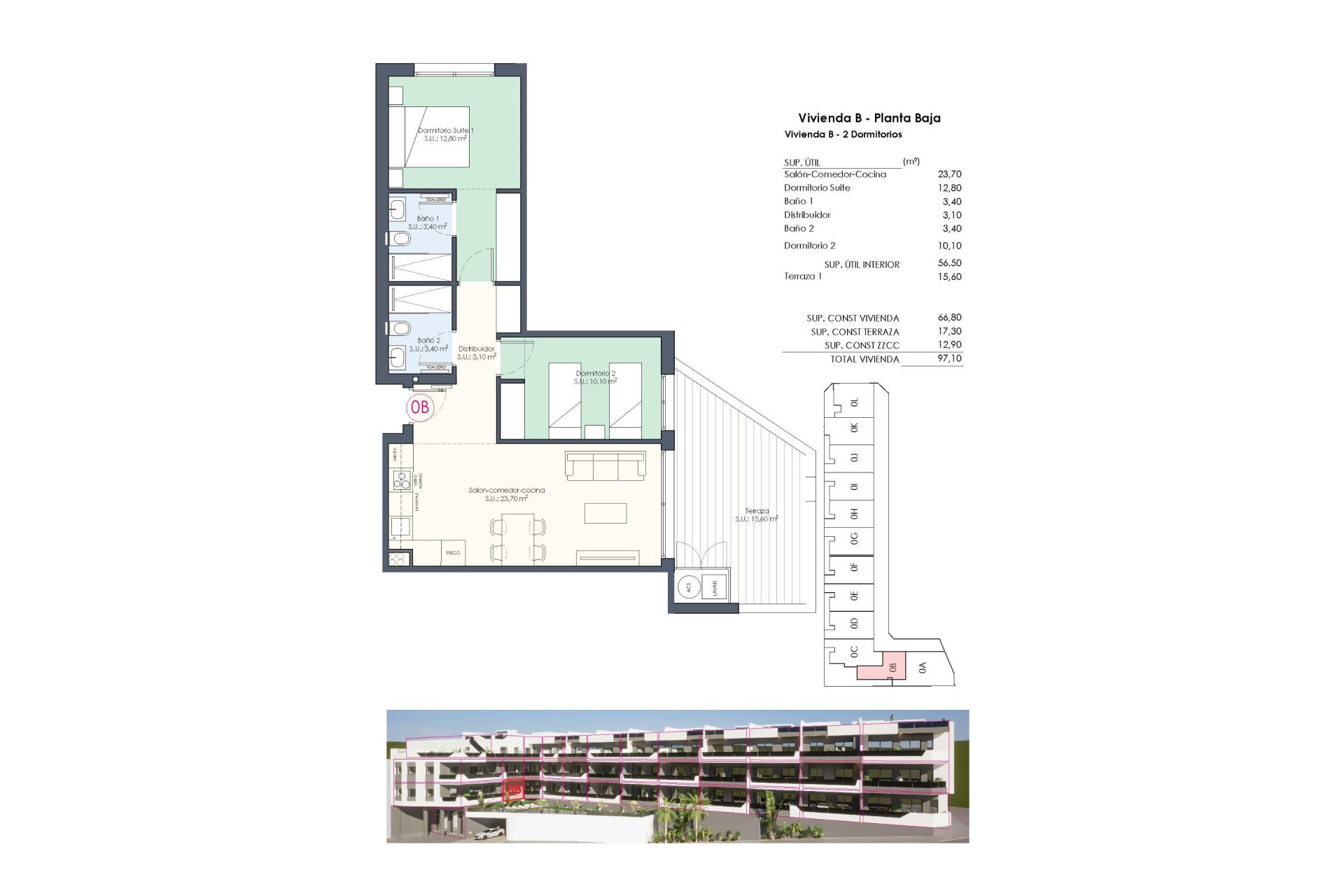 Nieuwbouw Woningen - Appartement / Flat - Benijofar - Pueblo