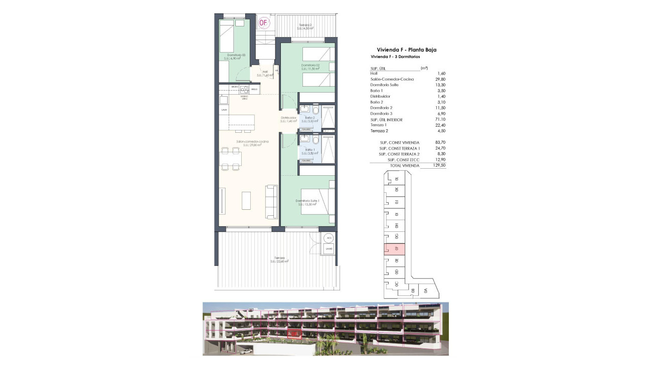 Nieuwbouw Woningen - Appartement / Flat - Benijofar - Pueblo