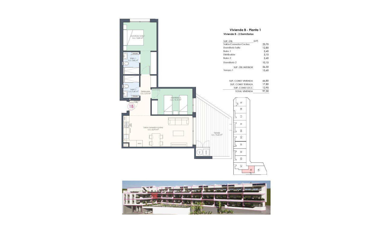 Nieuwbouw Woningen - Appartement / Flat - Benijofar - Pueblo