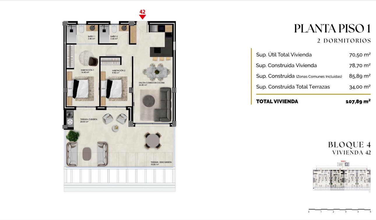 Nieuwbouw Woningen - Appartement / Flat - Finestrat - Balcón De Finestrat