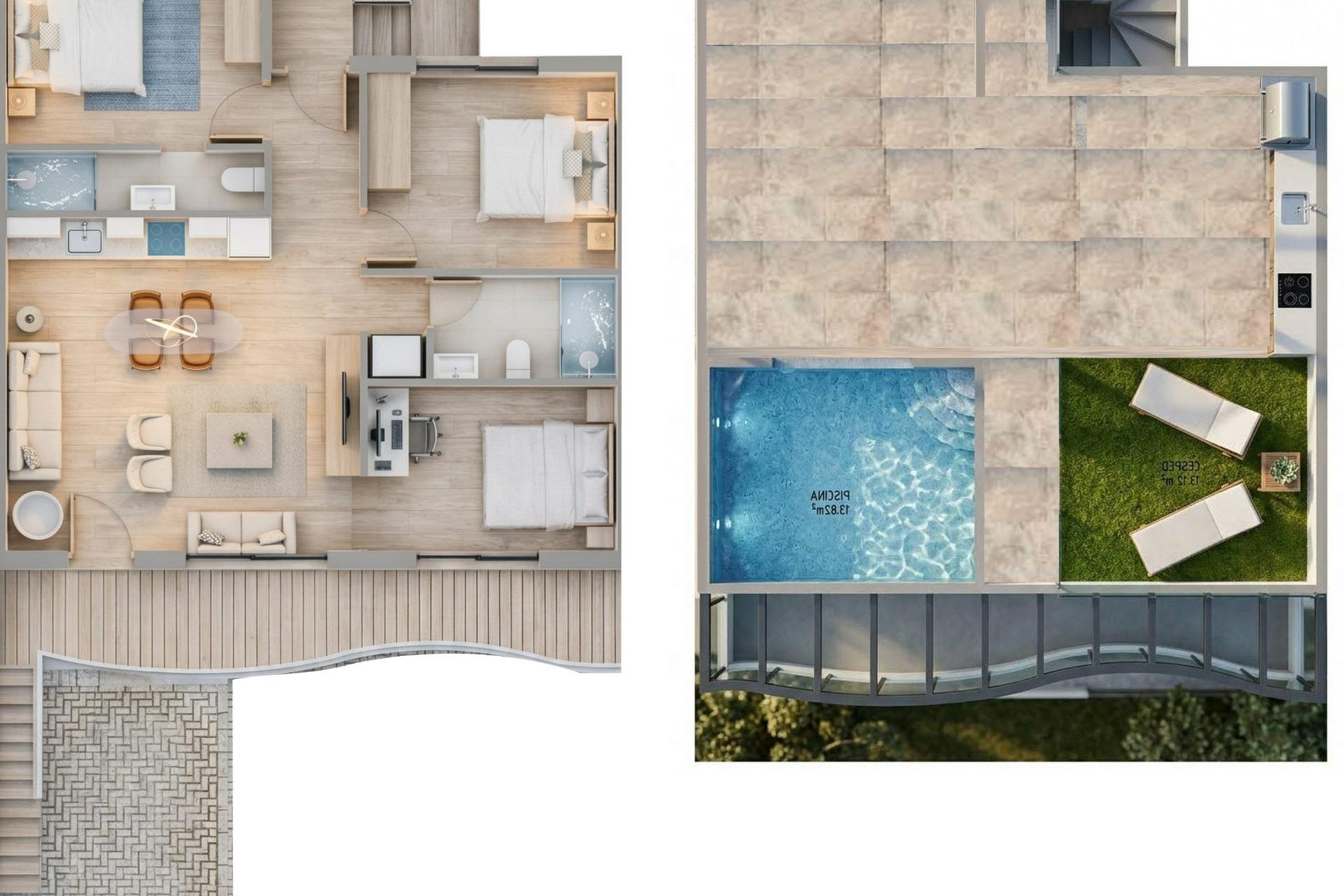 Nieuwbouw Woningen - Appartement / Flat - Pilar de la Horadada - parques de Andromeda