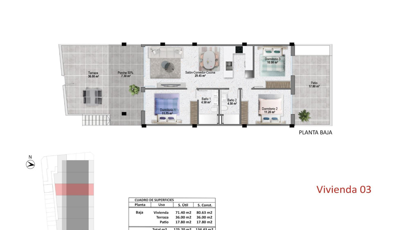 Nieuwbouw Woningen - Appartement / Flat - Pilar de la Horadada - pueblo