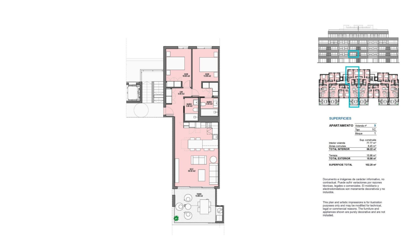 Nieuwbouw Woningen - Appartement / Flat - Torre Pacheco - Santa Rosalia Lake And Life Resort