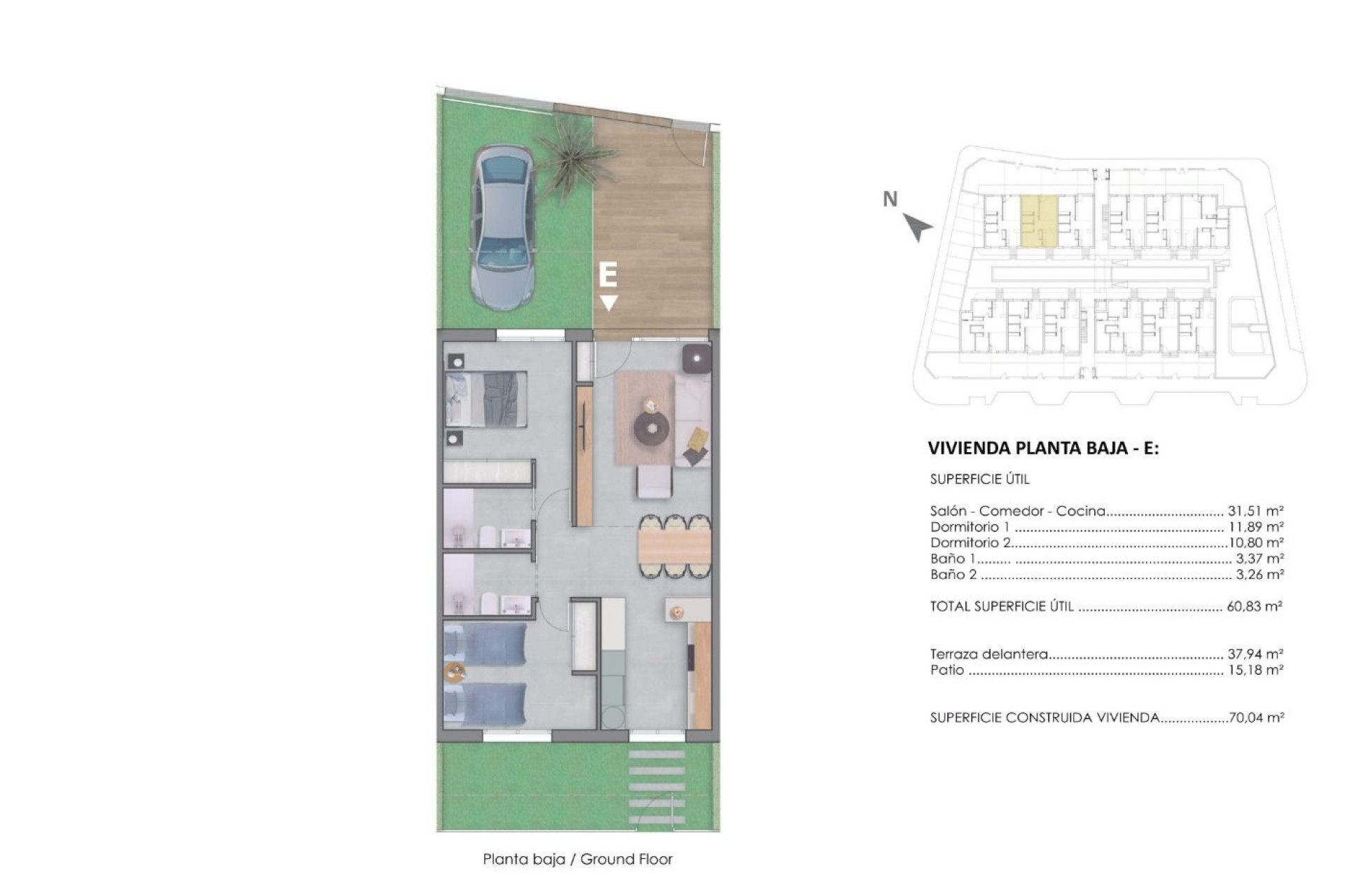 Nieuwbouw Woningen - Bungalow - Pilar de la Horadada - pueblo