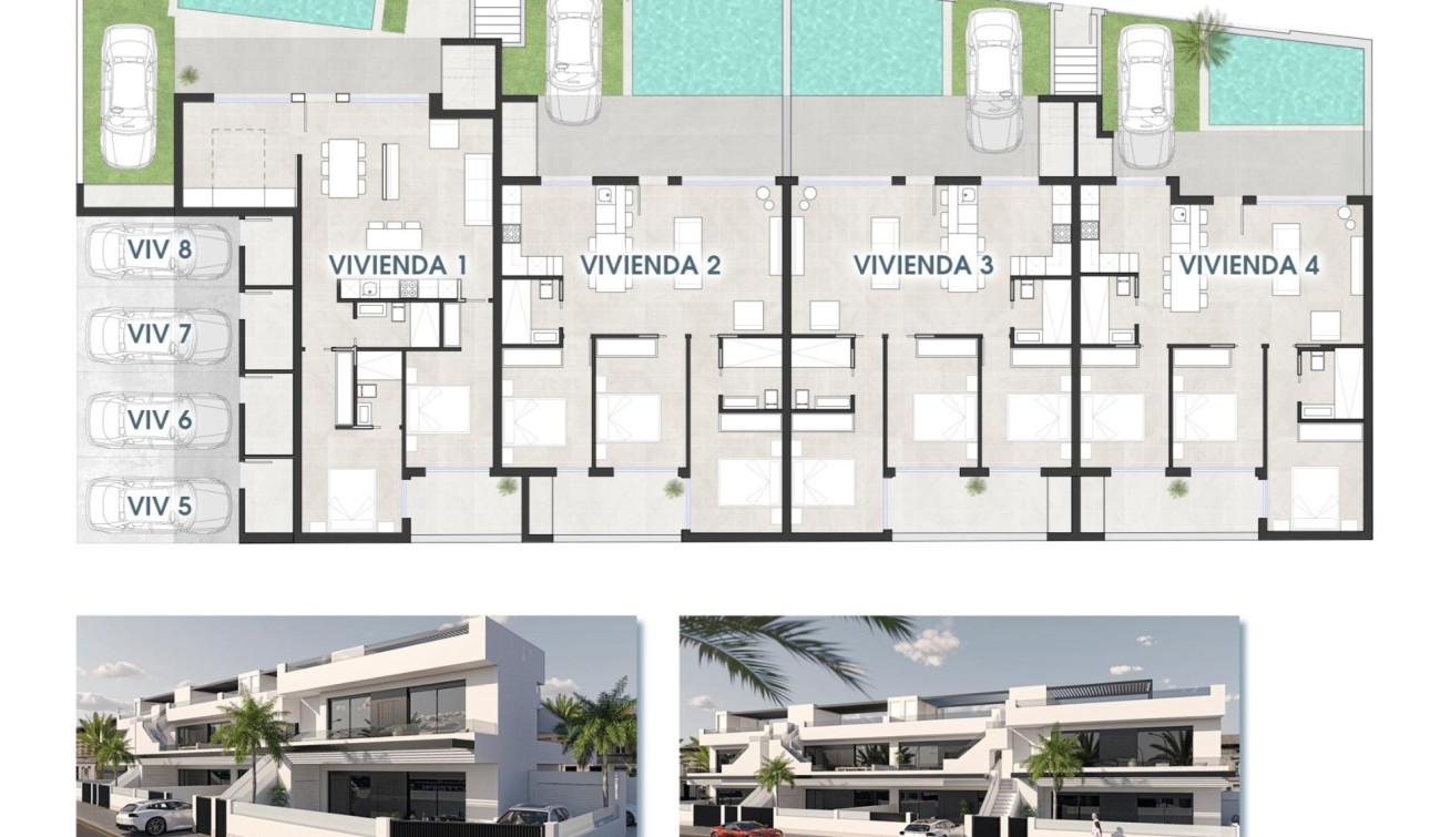 Nieuwbouw Woningen - Bungalow - San Pedro del Pinatar - Las Esperanzas