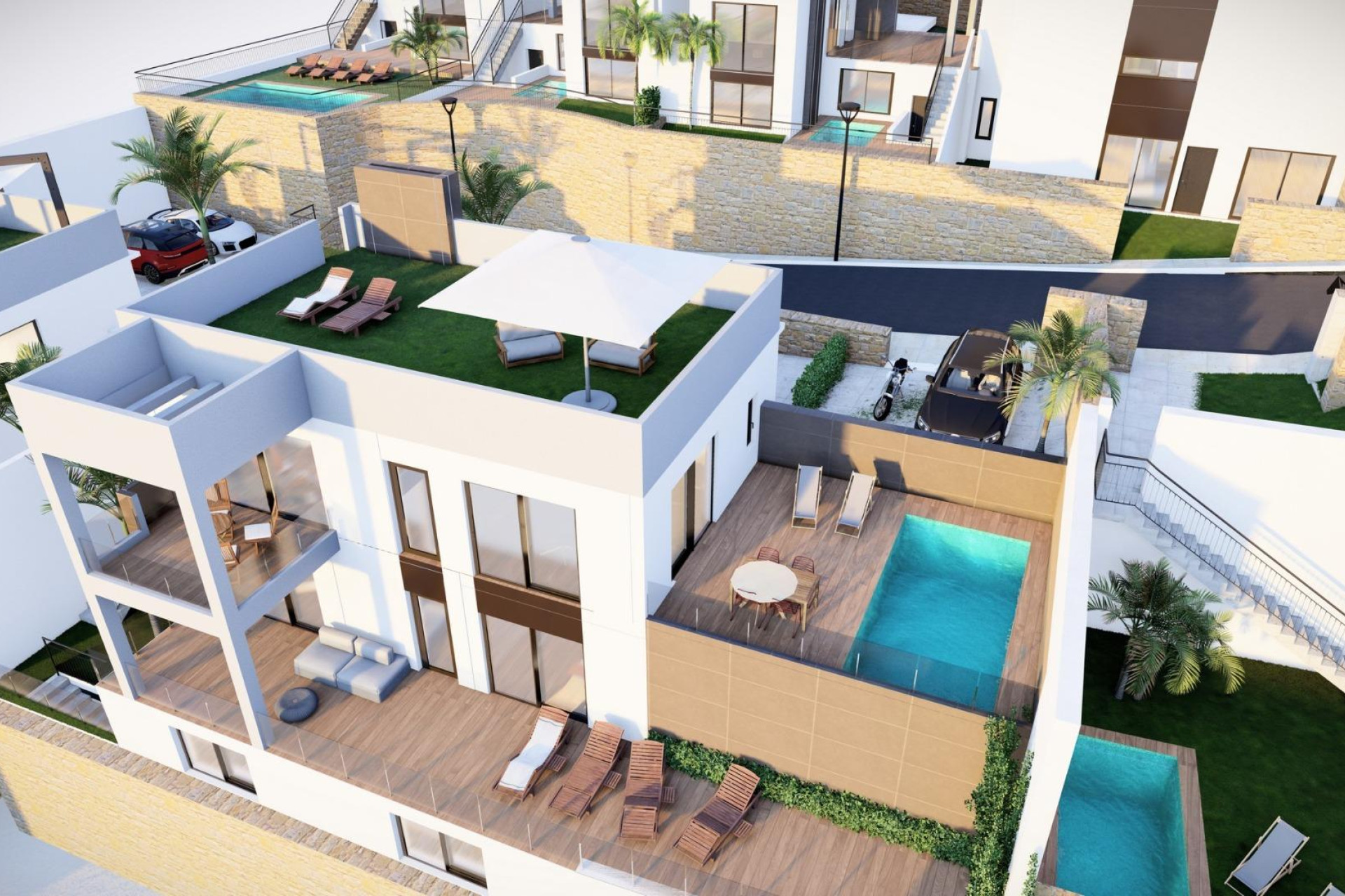 Nieuwbouw Woningen - Vrijstaande villa - Algorfa - La Finca Golf