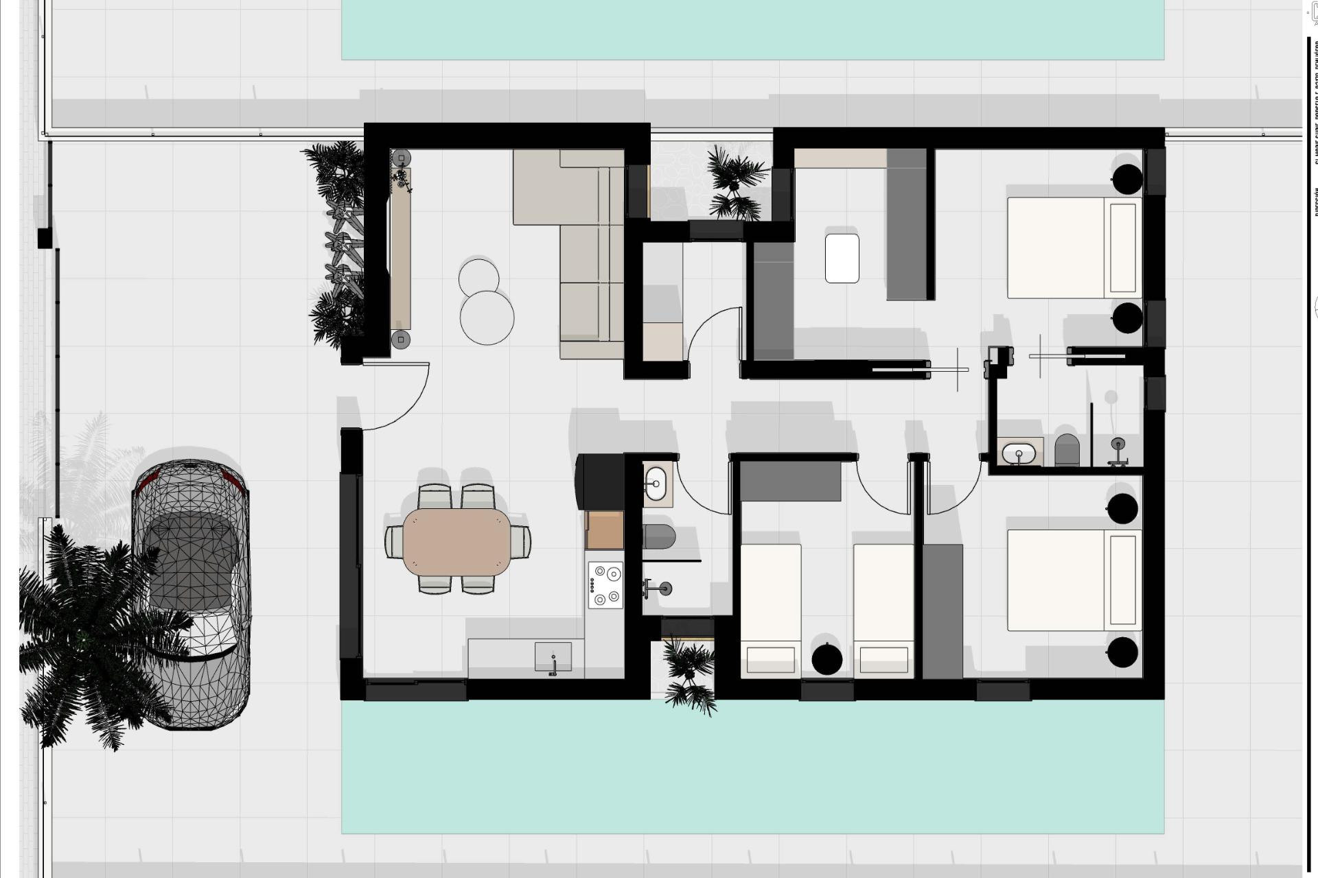 Nieuwbouw Woningen - Vrijstaande villa - Benijofar - Urb. Monteazul
