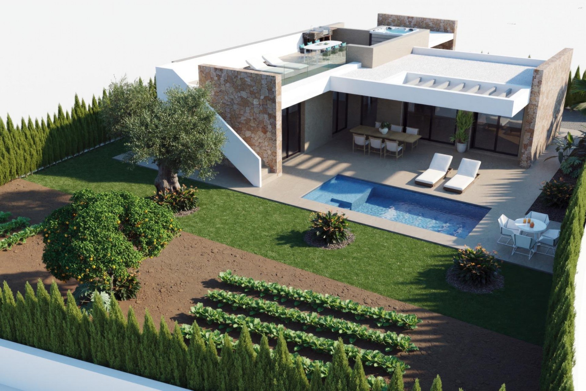 Nieuwbouw Woningen - Vrijstaande villa - Fuente Alamo - Hacienda del Alamo