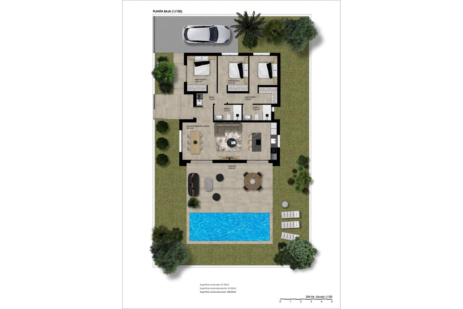 Nieuwbouw Woningen - Vrijstaande villa - Hondón de las Nieves - La Solana