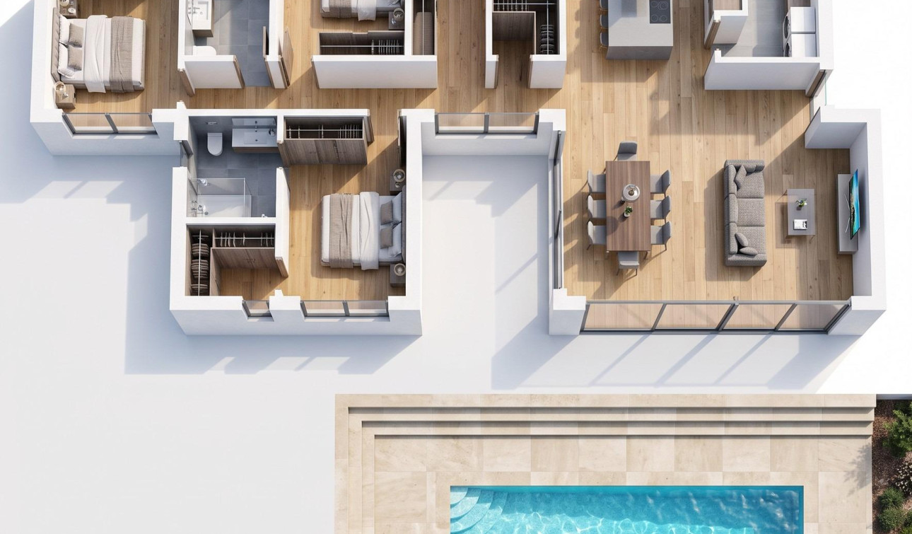 Nieuwbouw Woningen - Vrijstaande villa - La Romana - Los Joveres