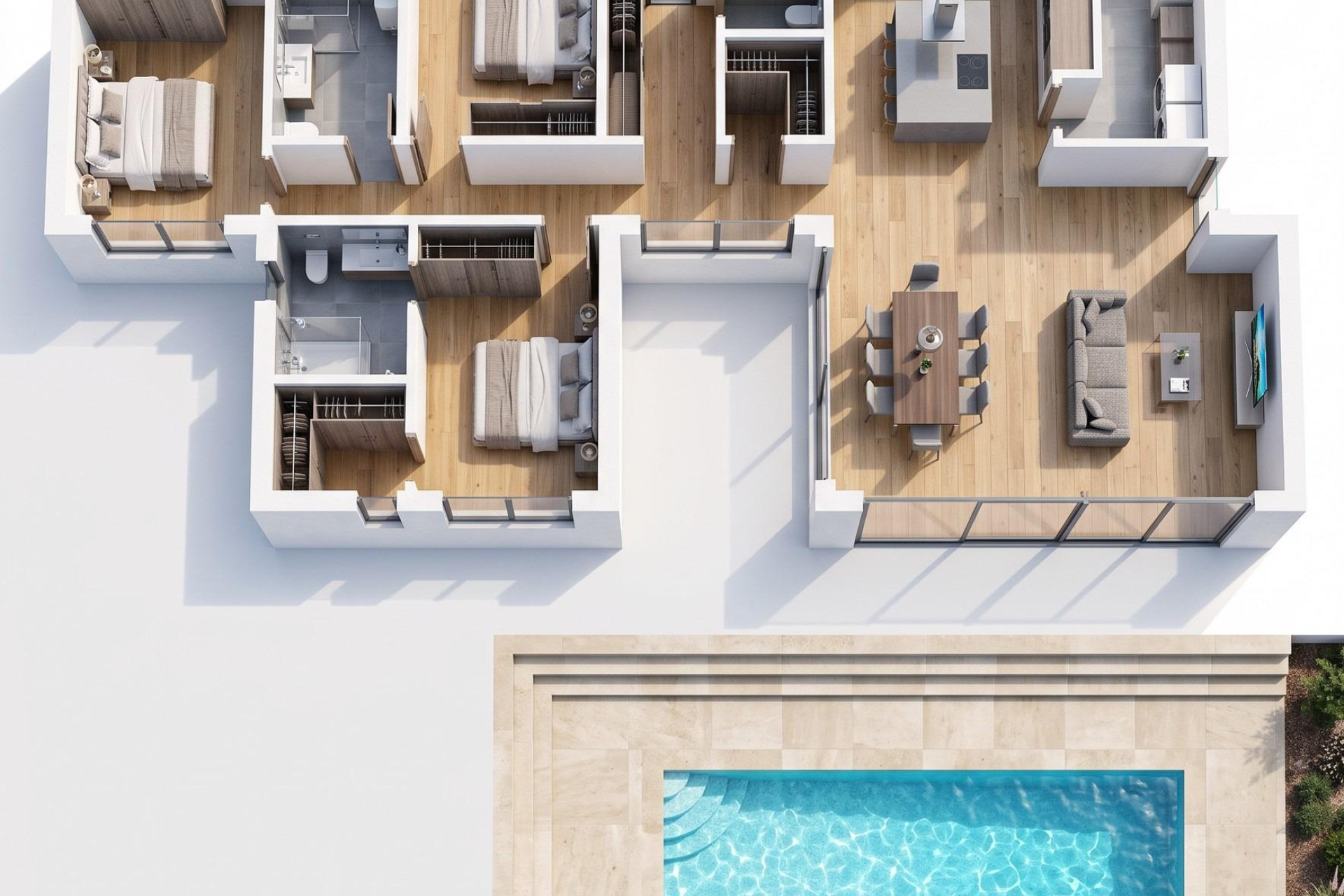 Nieuwbouw Woningen - Vrijstaande villa - La Romana - Los Joveres