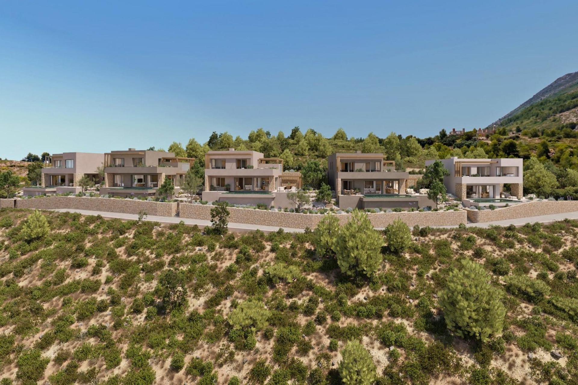 Nieuwbouw Woningen - Vrijstaande villa - Lliber - Montanya Llarga